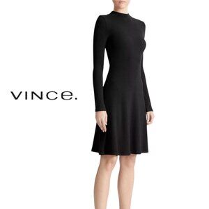 NWT Vince Long sleeve dress in black - Small